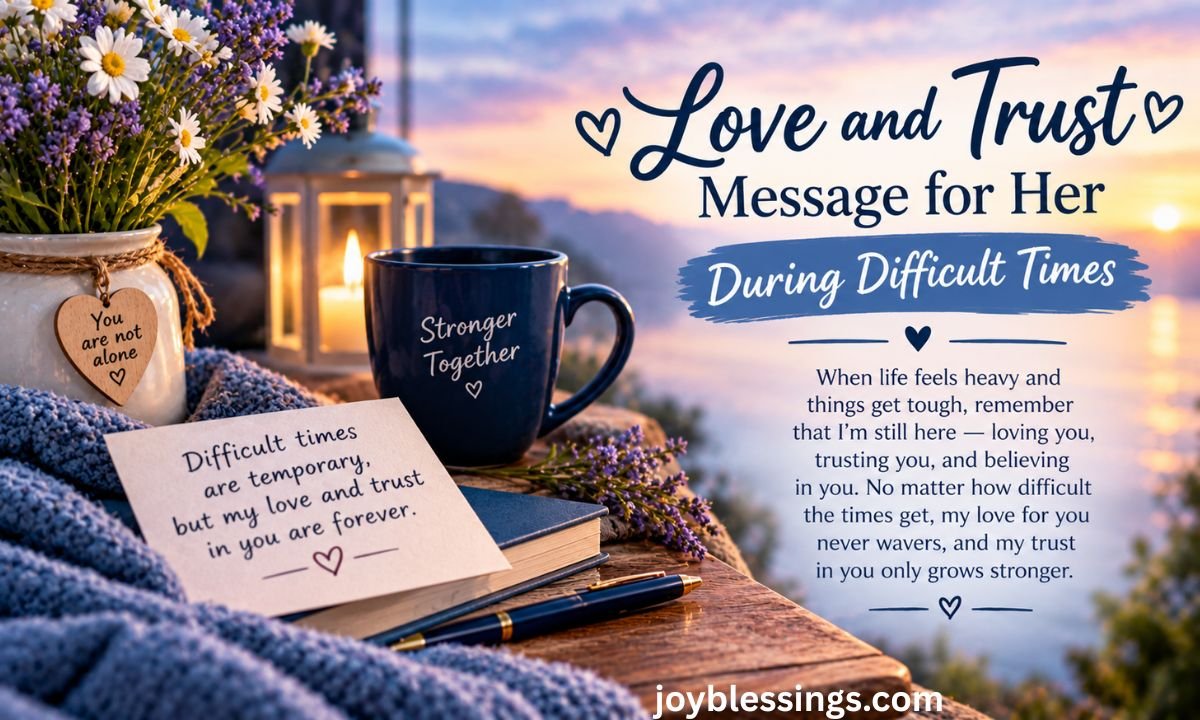 Love and Trust Message for Her During Difficult Times