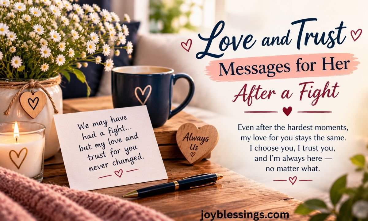 Love and Trust Messages for Her After a Fight