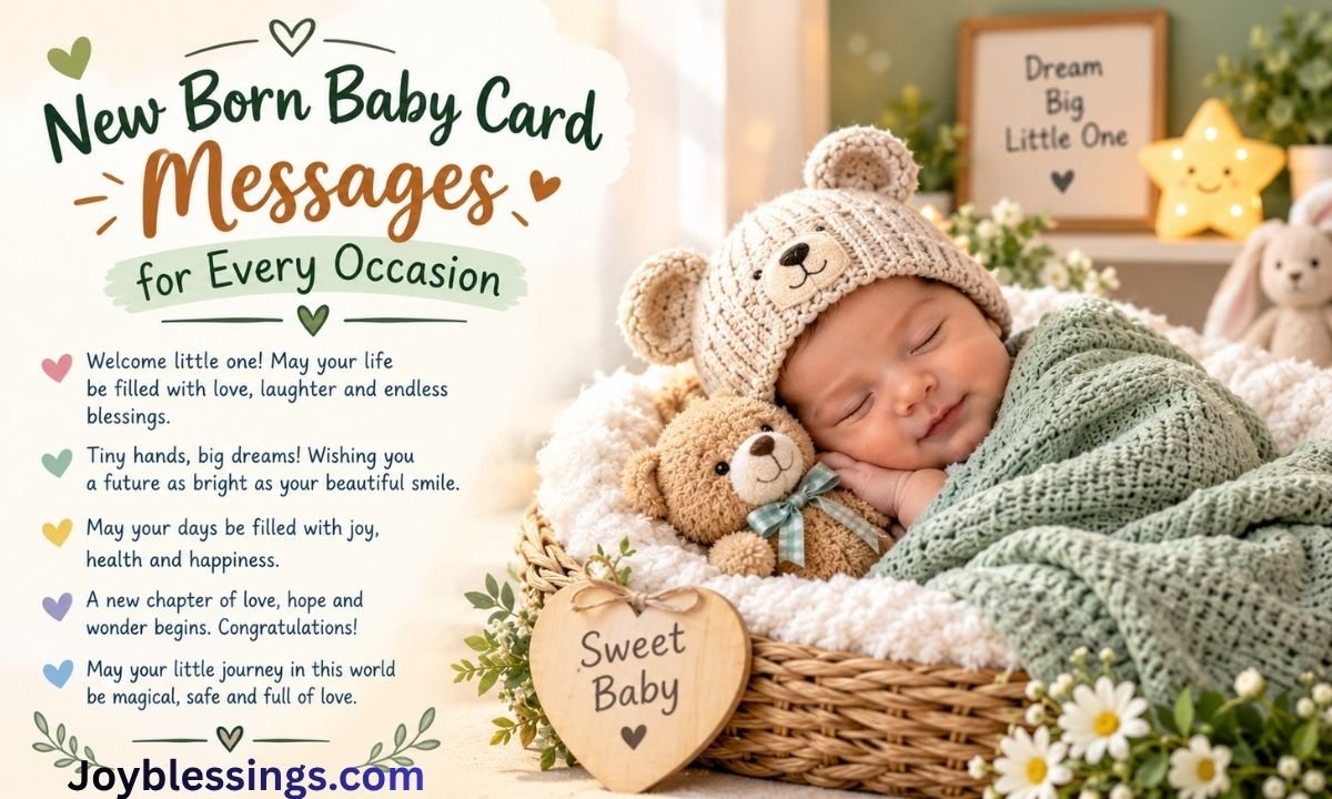 New Born Baby Card Messages for Every Occasion