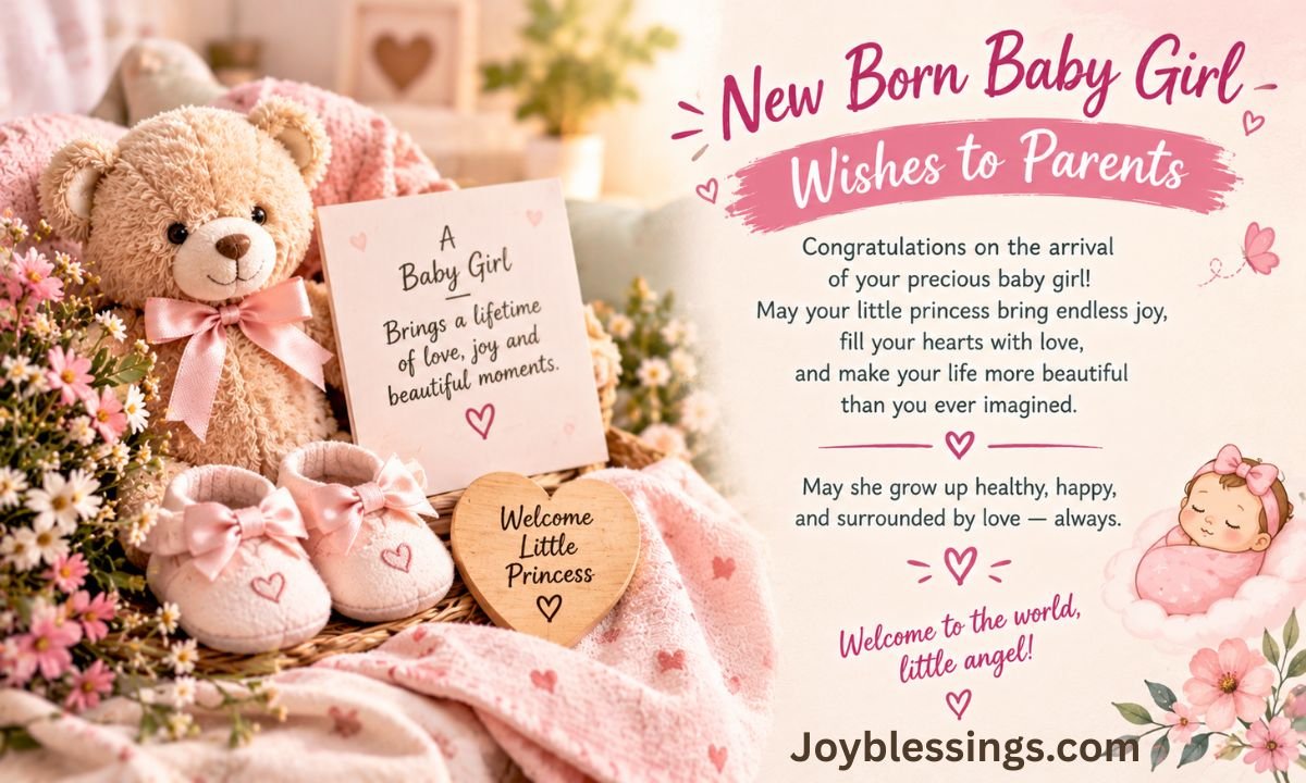 New Born Baby Girl Wishes to Parents