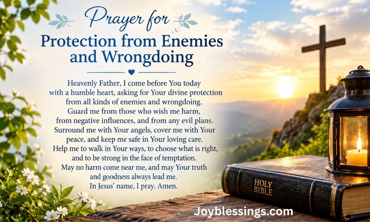 Prayer for Protection from Enemies and Wrongdoing