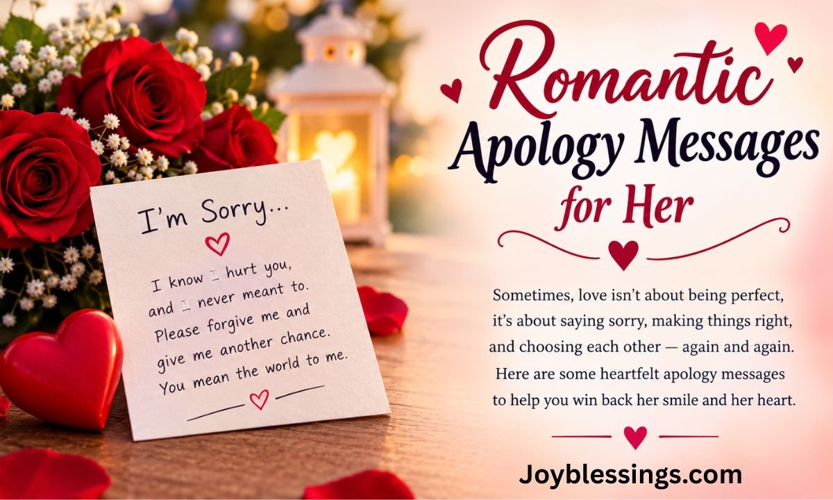 Romantic Apology Messages for Her