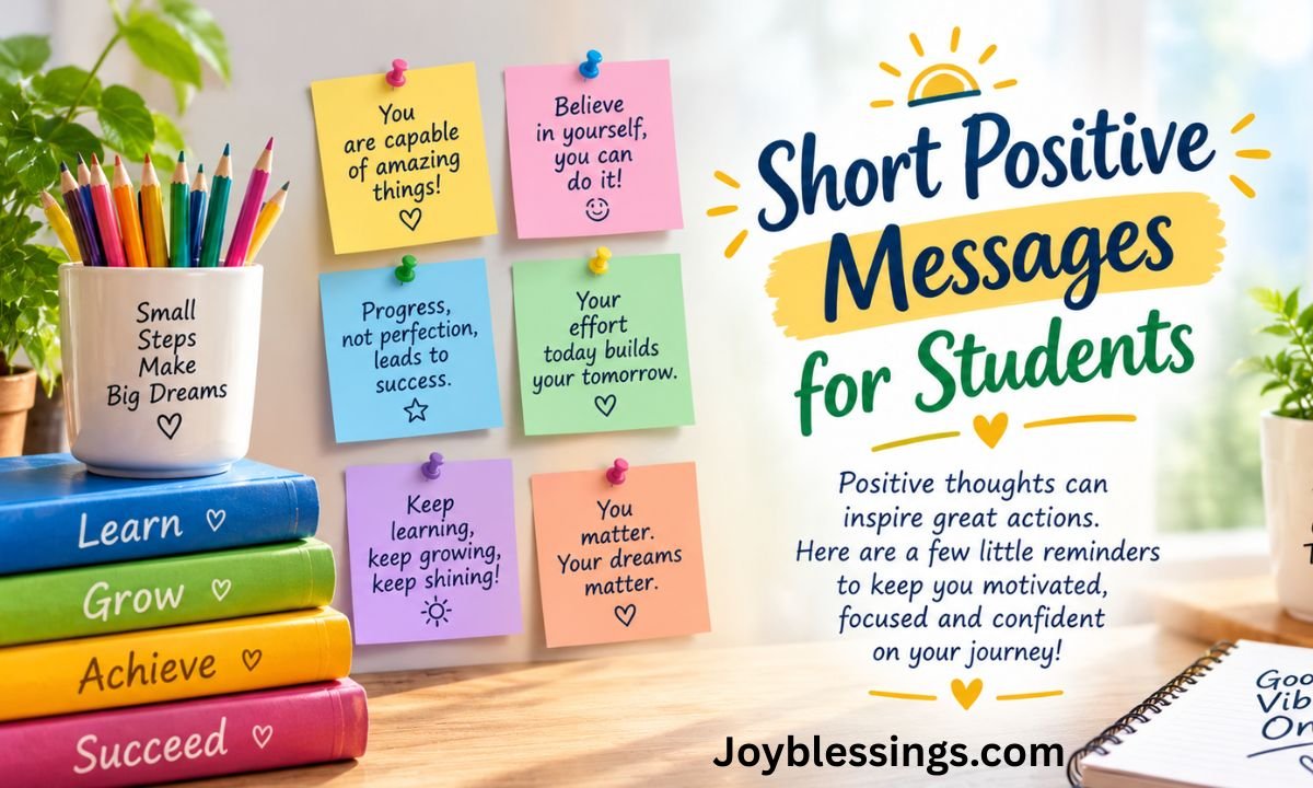Short Positive Messages for Students