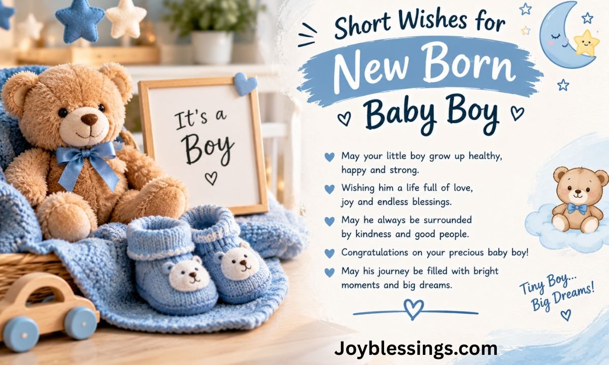 Short Wishes for New Born Baby Boy