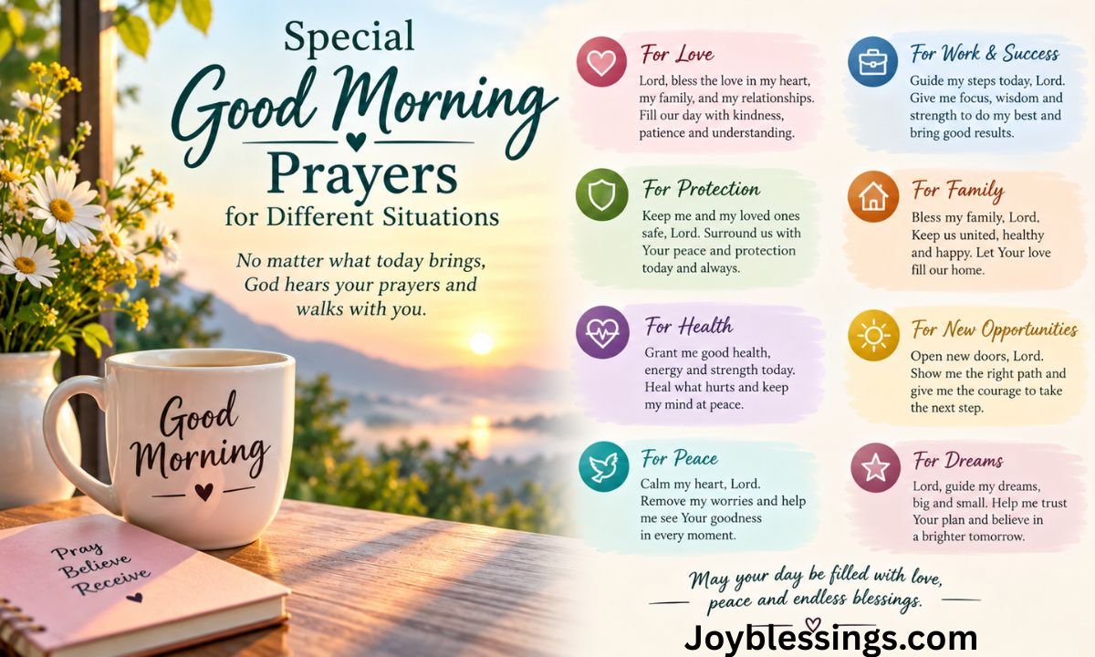 Special Good Morning Prayers for Different Situations