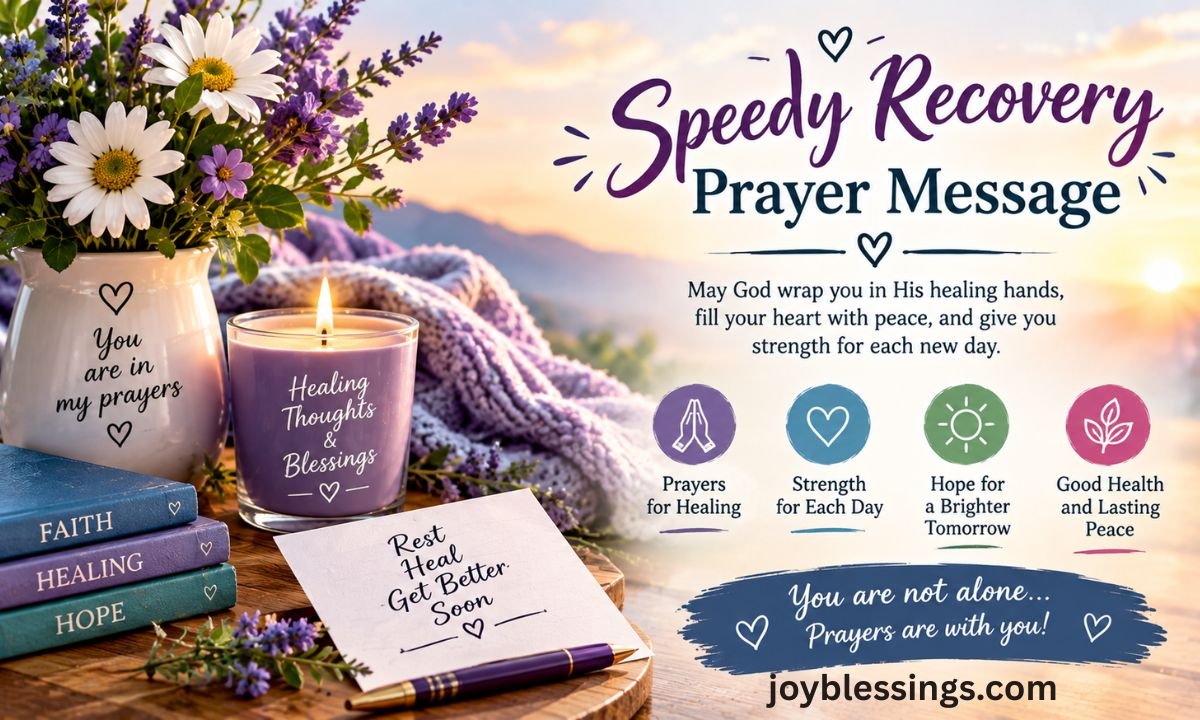 Speedy Recovery Prayer Message