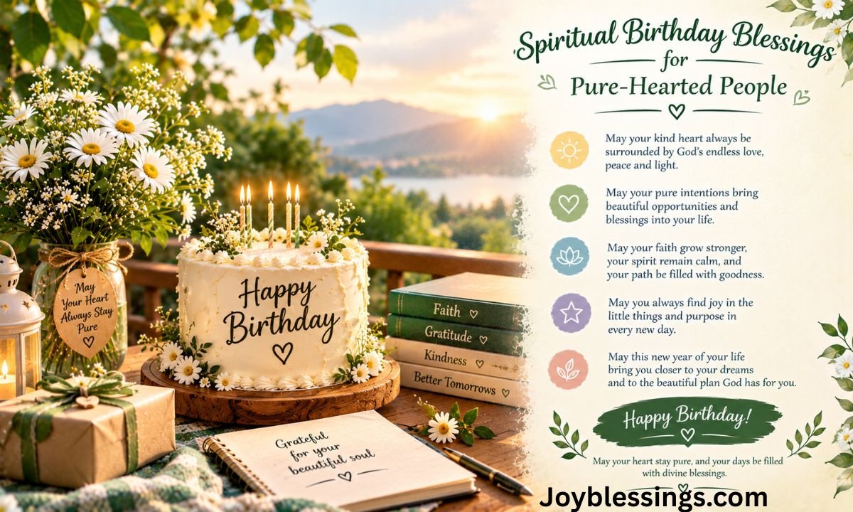 Spiritual Birthday Blessings for Pure-Hearted People