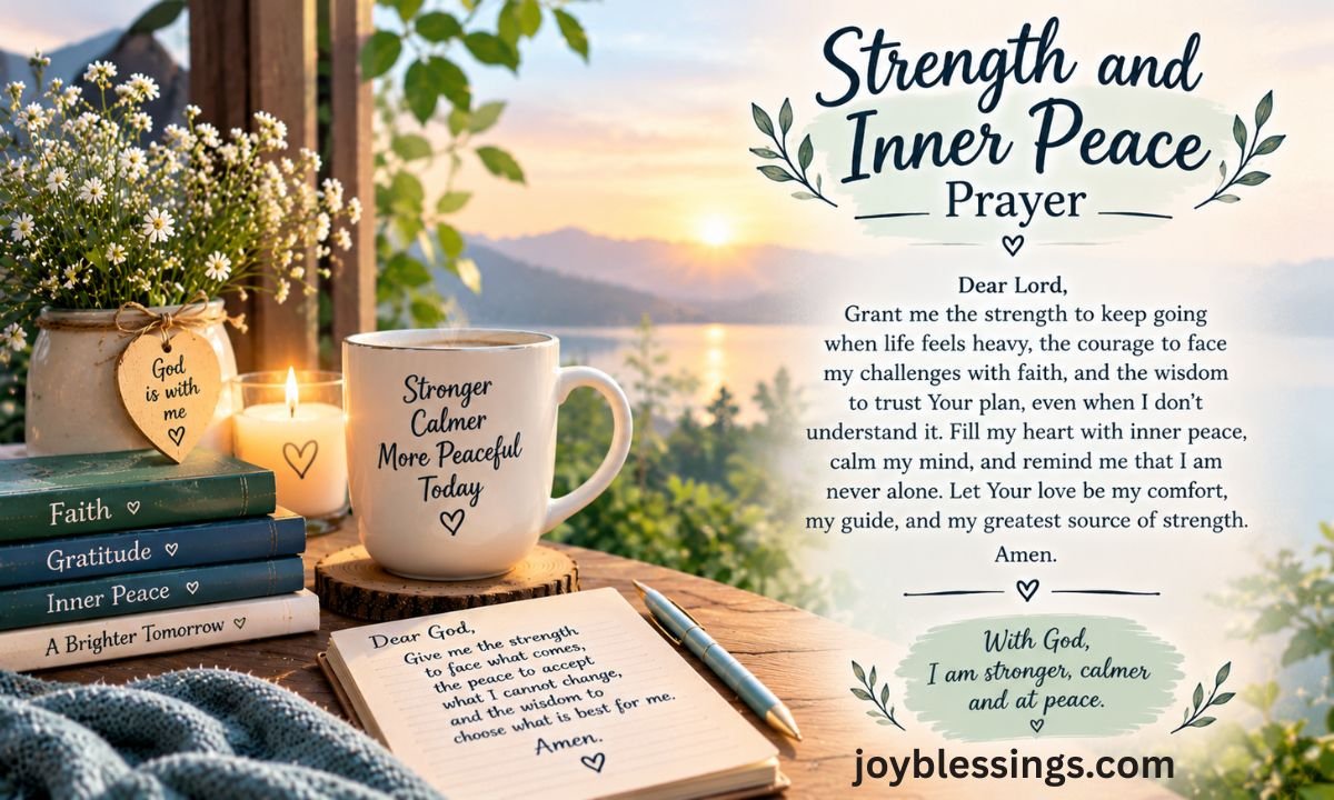 Strength and Inner Peace Prayer