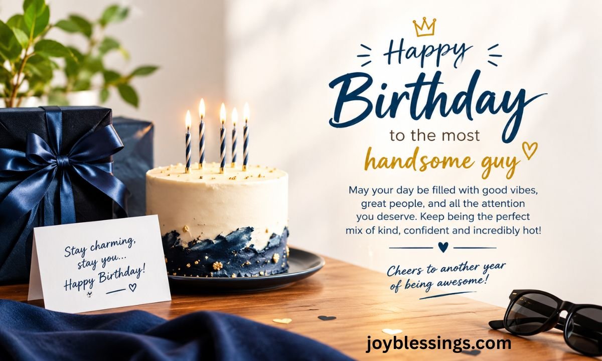 Stylish and Flirty Birthday Wishes for a Handsome Boy