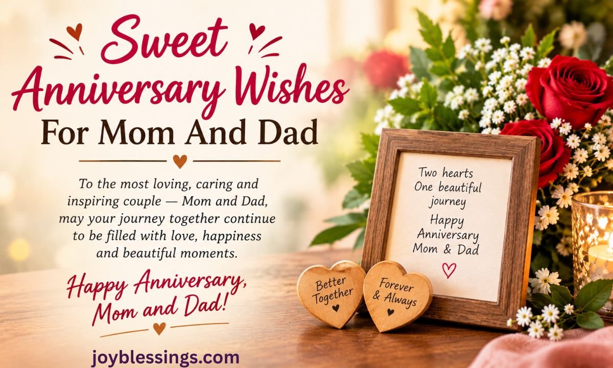 Sweet Anniversary Wishes For Mom And Dad