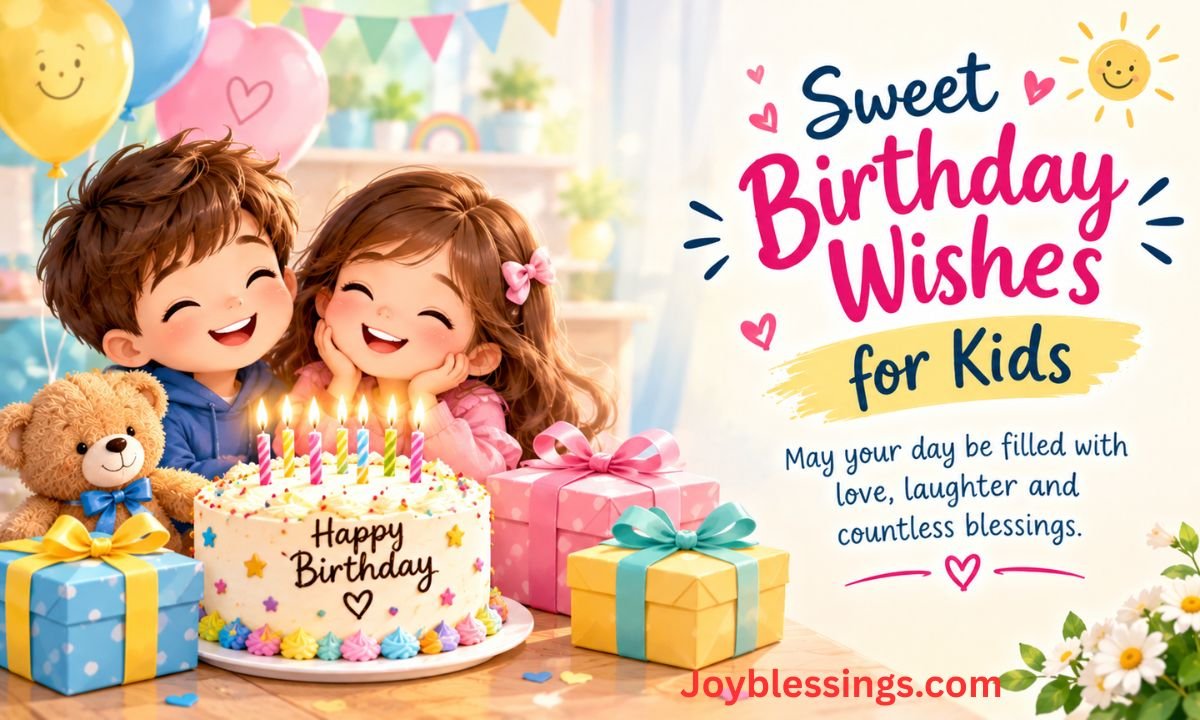 Sweet Birthday Wishes for Kids to Send Love and Blessings 
