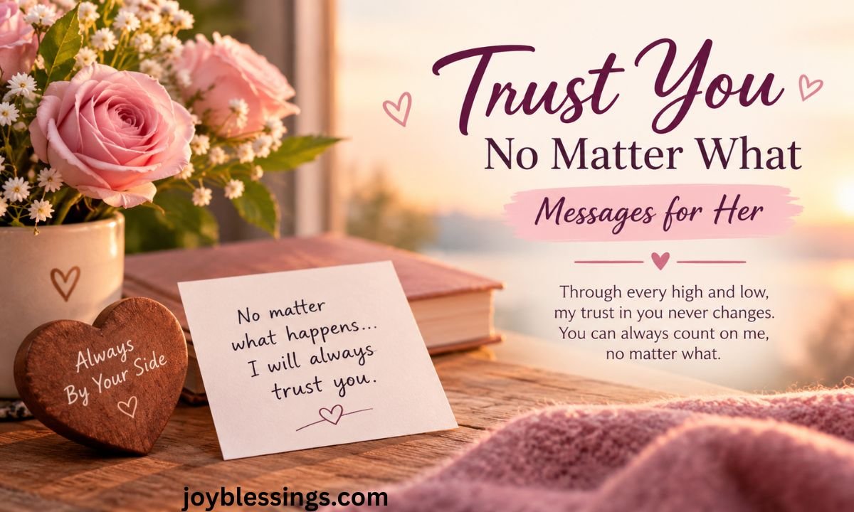 Trust You No Matter What Messages for Her