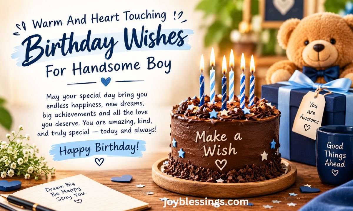Warm And Heart Touching Birthday Wishes For Handsome Boy