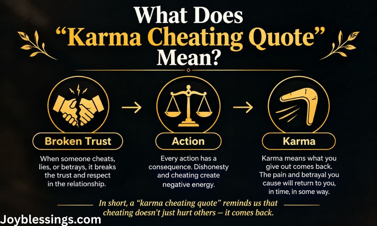 What Does Karma Cheating Quote Mean
