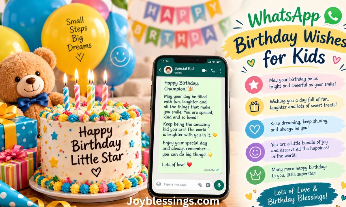 WhatsApp Birthday Wishes for Kids