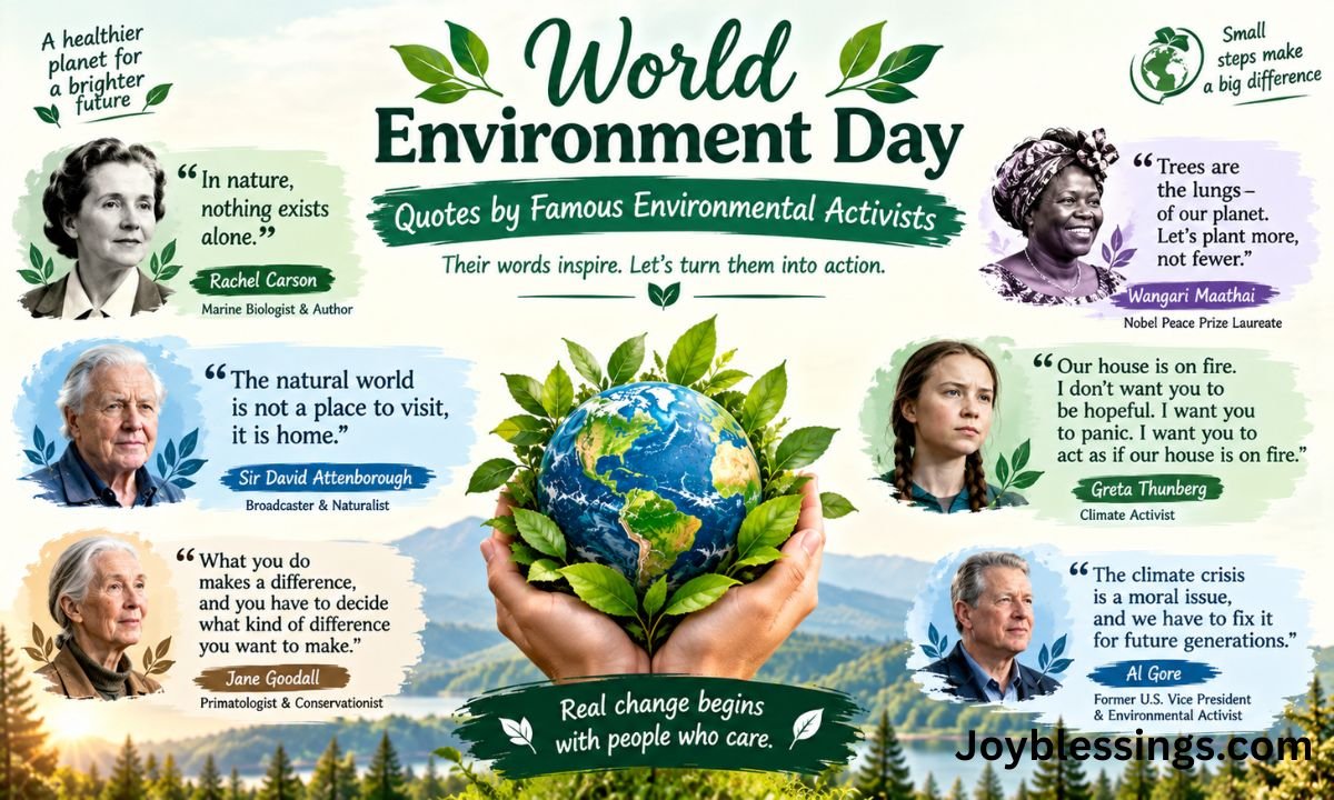 World Environment Day Quotes by Famous Environmental Activists